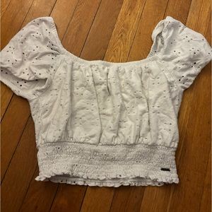 Hollister White Croptop